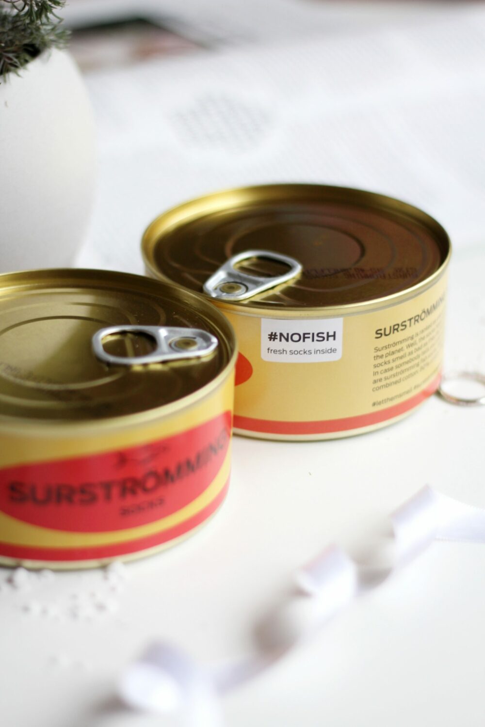 Chaussettes en Conserve Surströmming #nofish (taille 40 - 46, pour