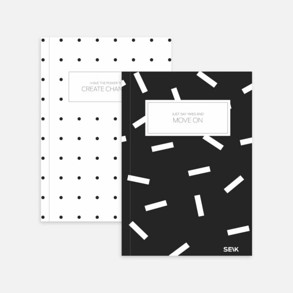 SEIK Bullet journal Black & White (2pcs) - M50